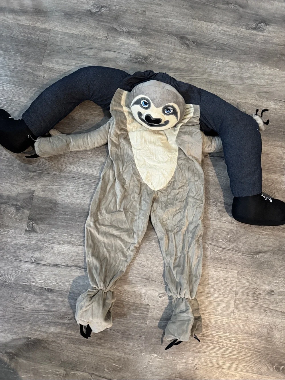 Ride On Sloth Halloween Costume Adult Size Soft Cozy Funny Party
